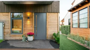 Resultatsbild på en fasadtvätt